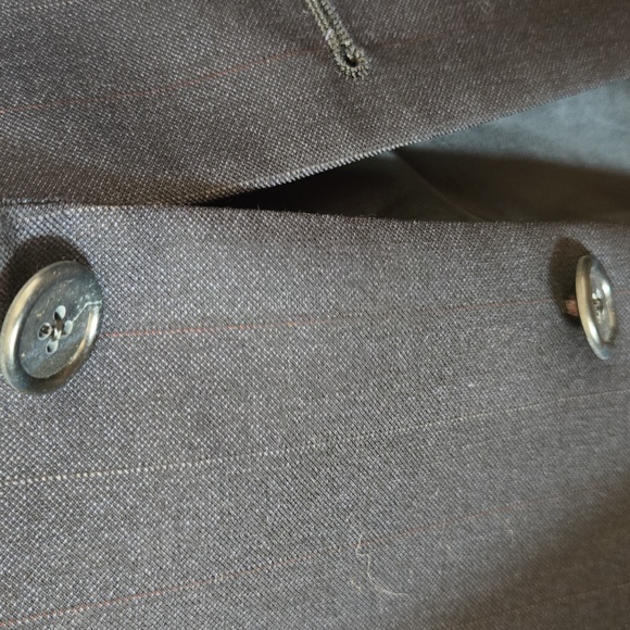 Hart Schaffner Marx 100% Pure Worsted Wool Dark Grey Suit Jacket/Pants - Picture 8 of 11